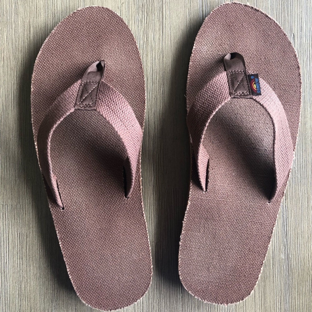 Rainbow Hemp Sandals